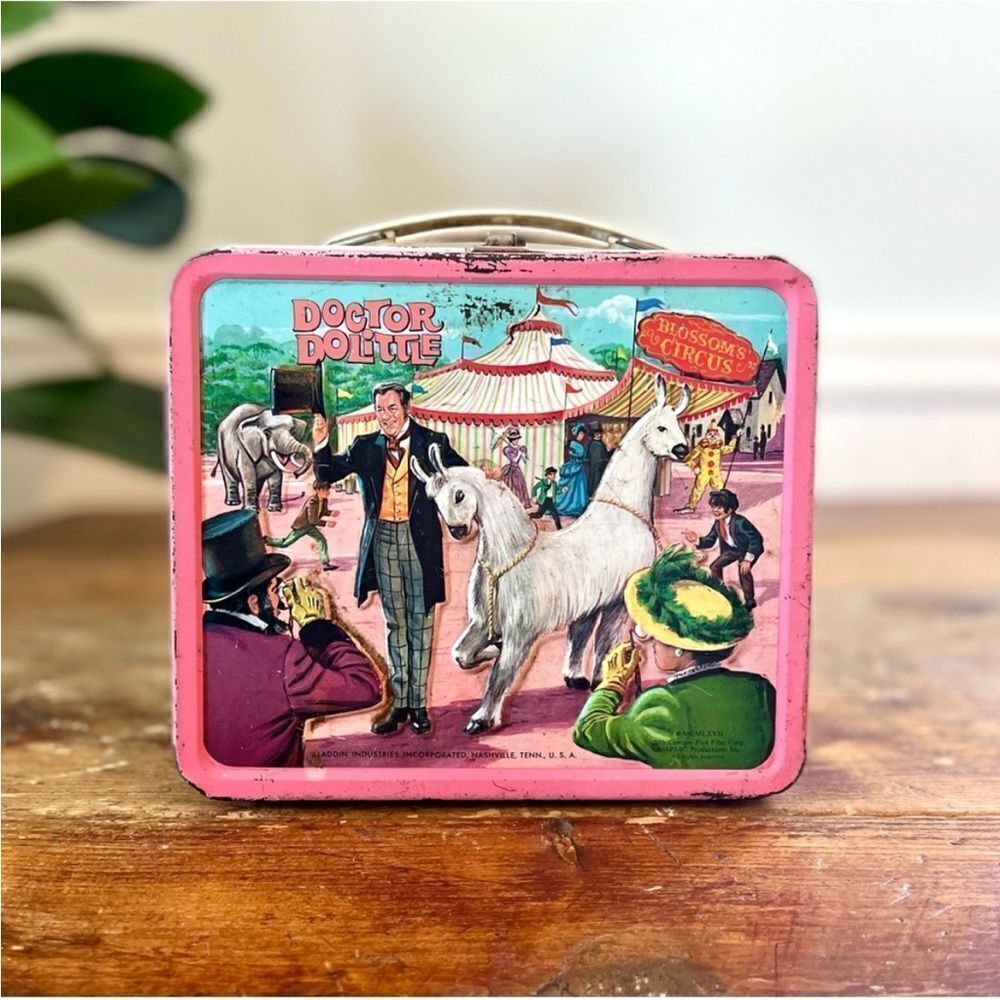 Vintage Dr. Dolittle Retro 1968 Lunch Box